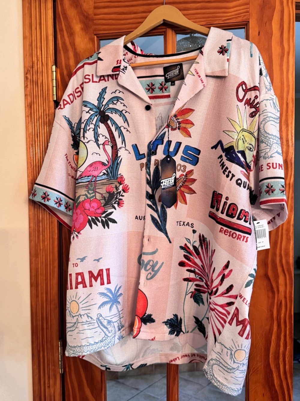 Drills Clothing Co. Original Tropical Graphic Short-Sleeve Button-Down Shirt